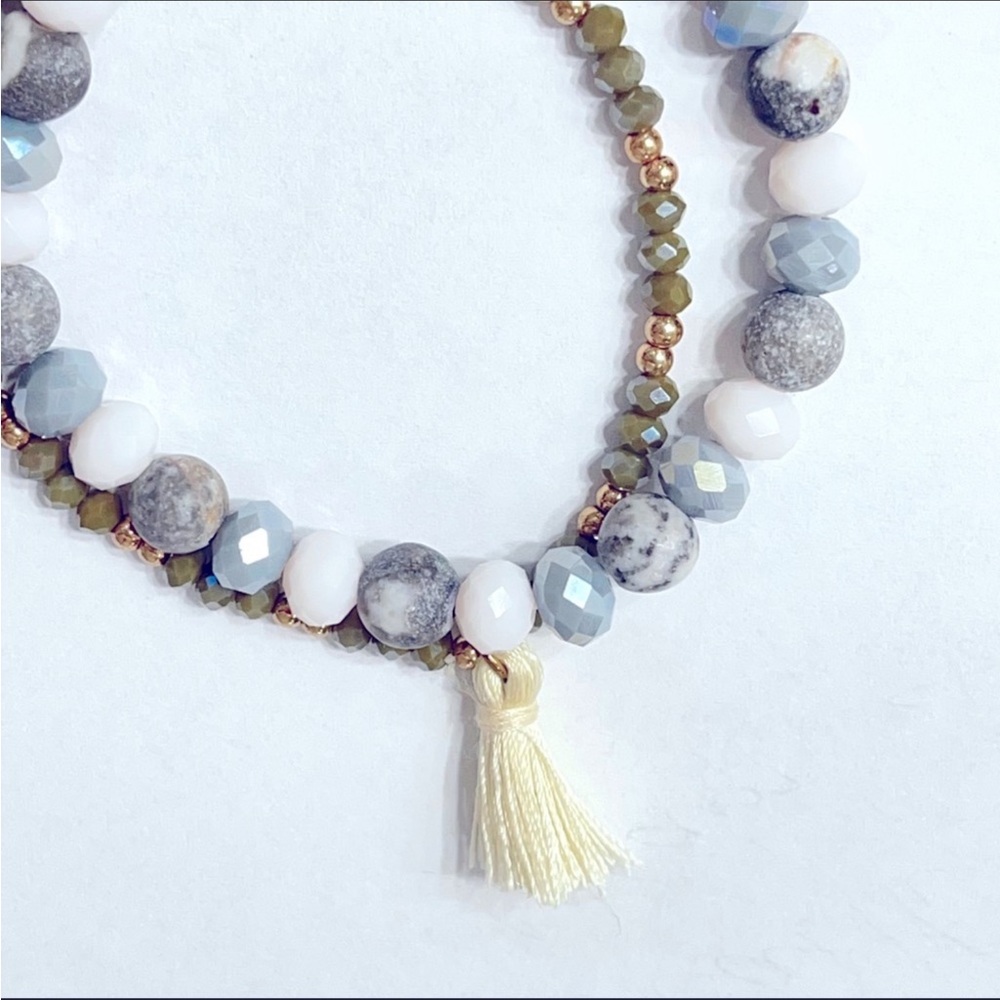 🎉HP🎉 NWT Gemelli Beaded Two Bracelet Set